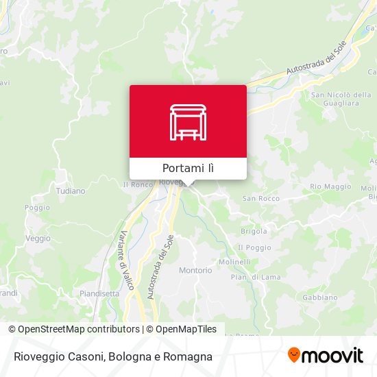 Mappa Rioveggio Casoni