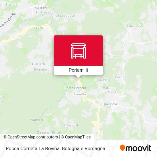 Mappa Rocca Corneta La Rovina