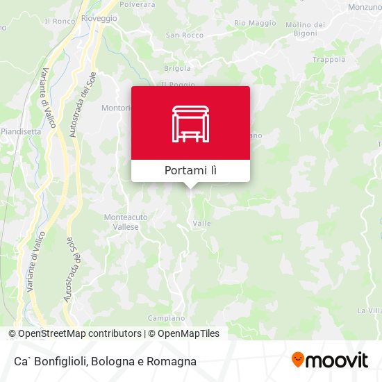 Mappa Ca` Bonfiglioli
