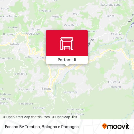 Mappa Fanano Bv Trentino