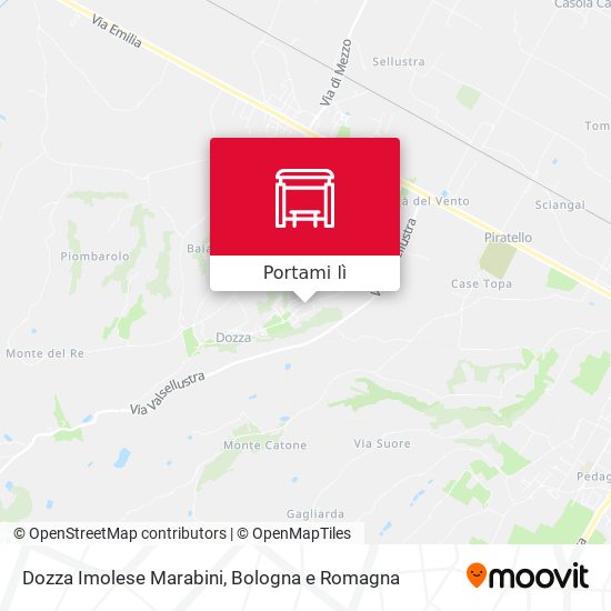 Mappa Dozza Imolese Marabini