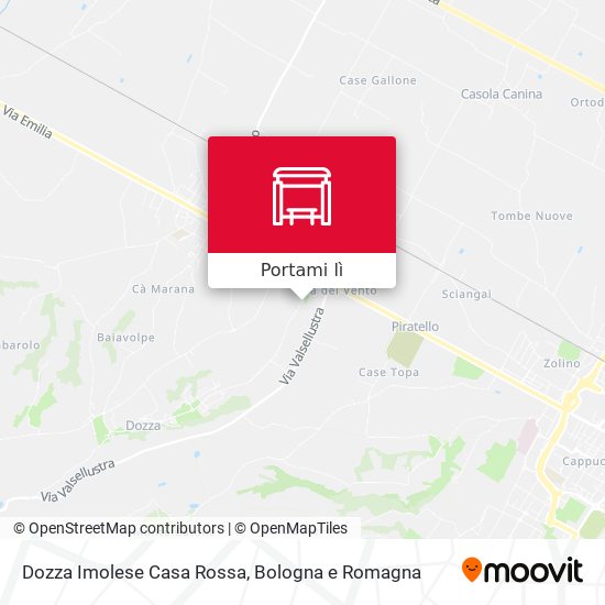 Mappa Dozza Imolese Casa Rossa