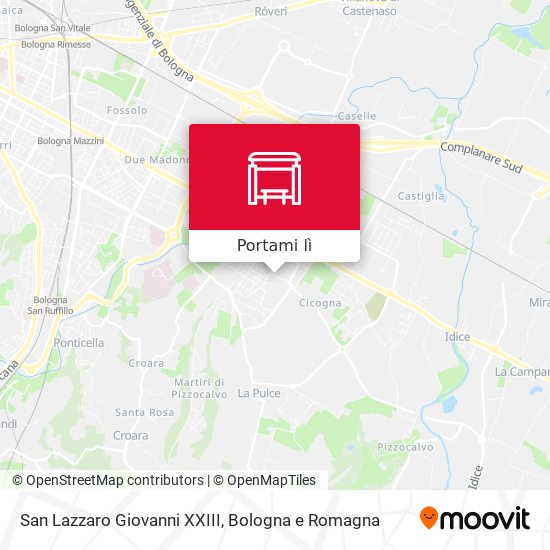 Mappa San Lazzaro Giovanni XXIII