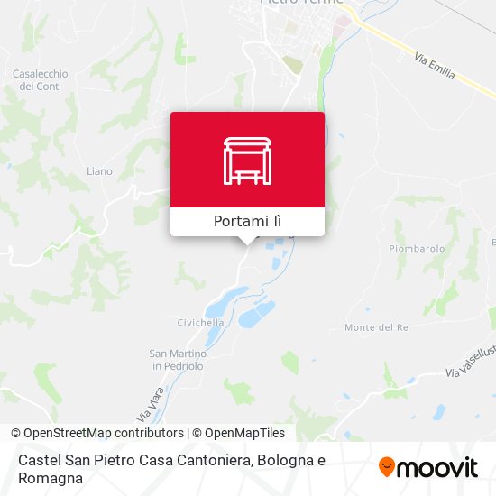 Mappa Castel San Pietro Casa Cantoniera