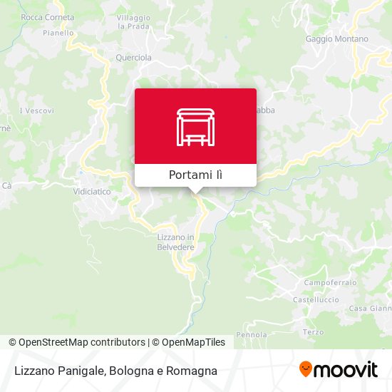 Mappa Lizzano Panigale