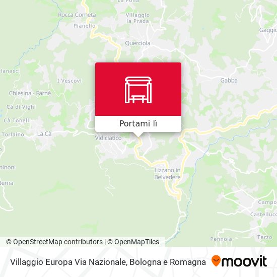 Mappa Villaggio Europa Via Nazionale