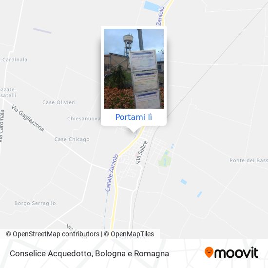 Mappa Conselice Acquedotto