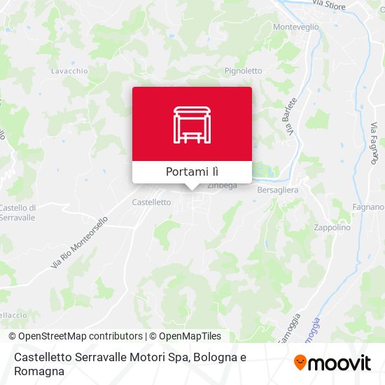 Mappa Castelletto Serravalle Motori Spa
