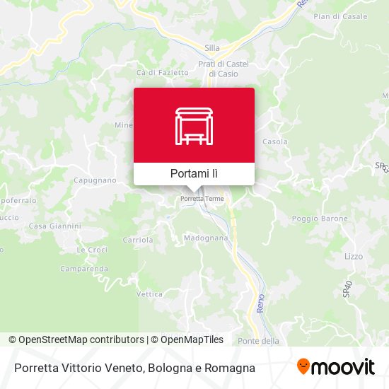 Mappa Porretta Vittorio Veneto