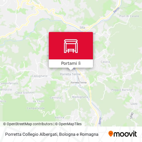 Mappa Porretta Collegio Albergati