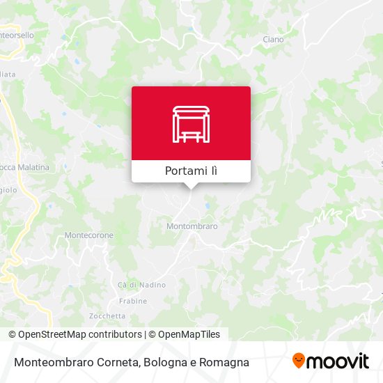 Mappa Monteombraro Corneta