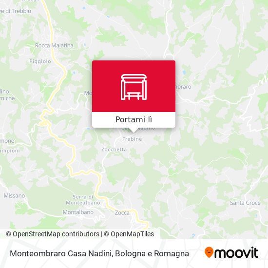 Mappa Monteombraro Casa Nadini
