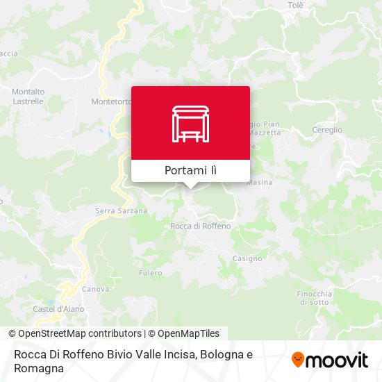 Mappa Rocca Di Roffeno Bivio Valle Incisa