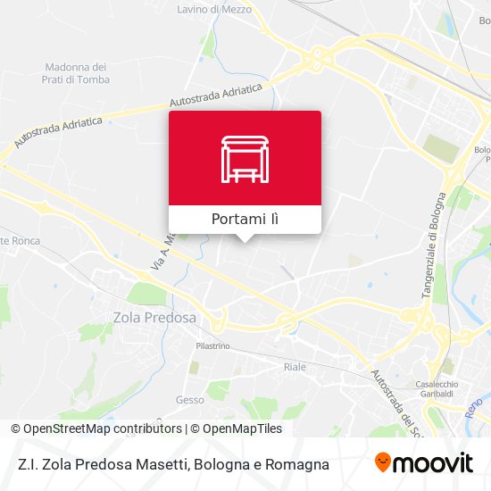 Mappa Z.I. Zola Predosa Masetti