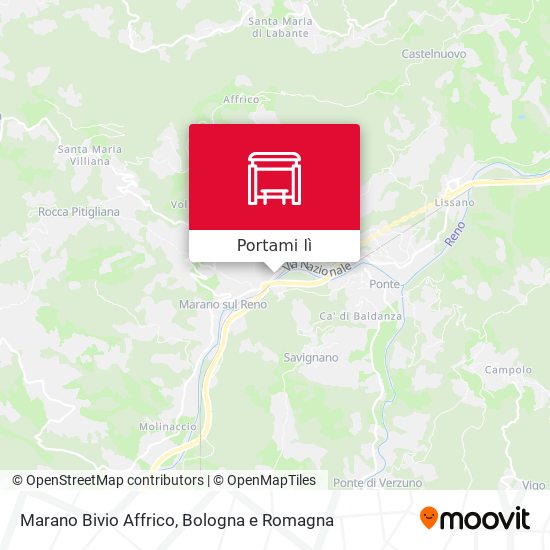 Mappa Marano Bivio Affrico