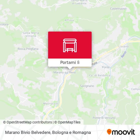Mappa Marano Bivio Belvedere