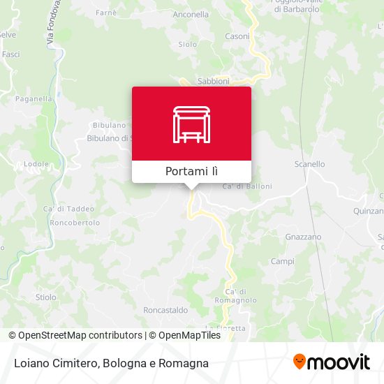 Mappa Loiano Cimitero