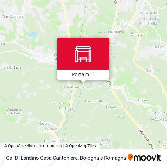 Mappa Ca` Di Landino Casa Cantoniera
