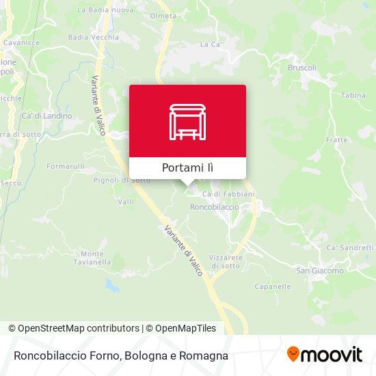 Mappa Roncobilaccio Forno
