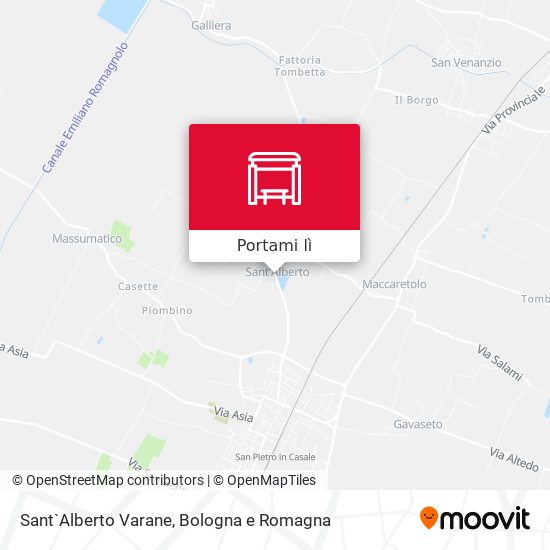 Mappa Sant`Alberto Varane