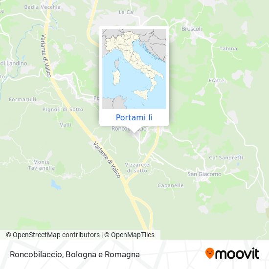 Mappa Roncobilaccio