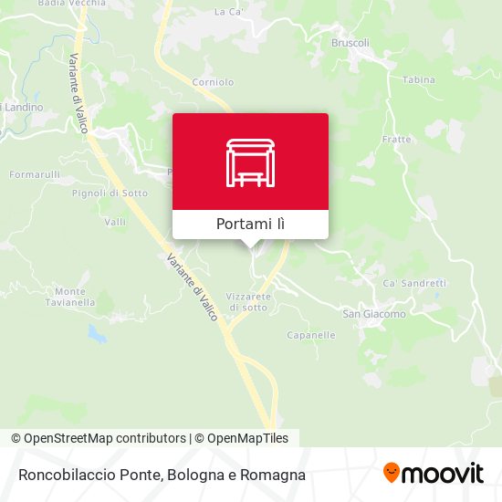 Mappa Roncobilaccio Ponte