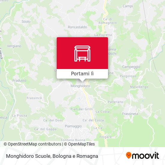 Mappa Monghidoro Scuole