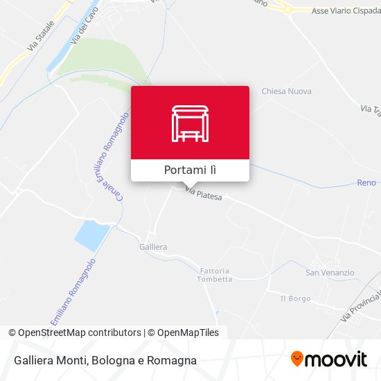 Mappa Galliera Monti