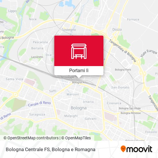 Mappa Bologna Centrale FS