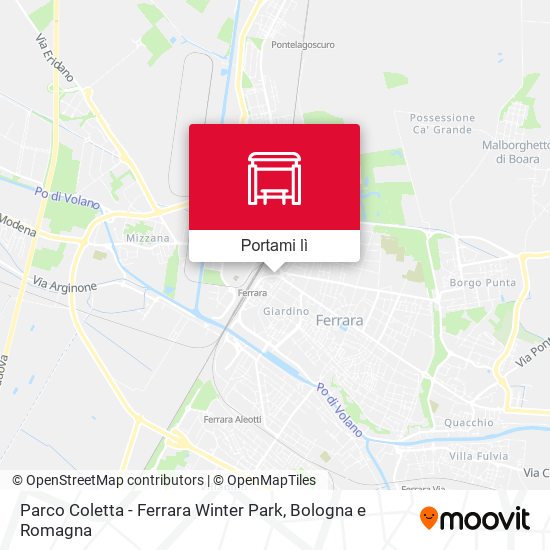 Mappa Parco Coletta - Ferrara Winter Park