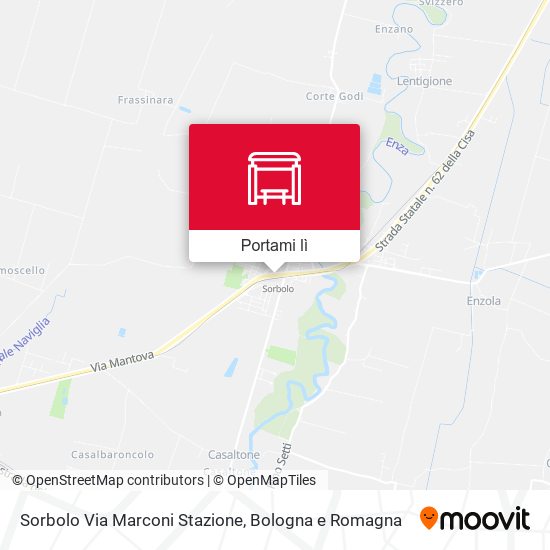 Mappa Sorbolo Via Marconi Stazione