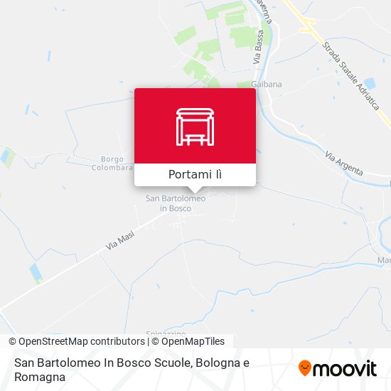 Mappa San Bartolomeo In Bosco Scuole