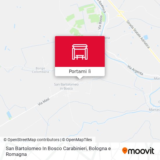 Mappa San Bartolomeo In Bosco Carabinieri