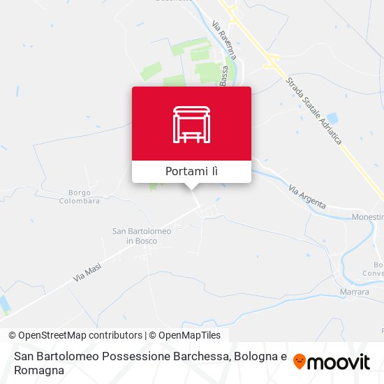 Mappa San Bartolomeo Possessione Barchessa