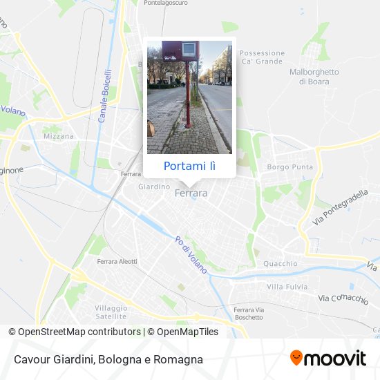 Mappa Cavour Giardini