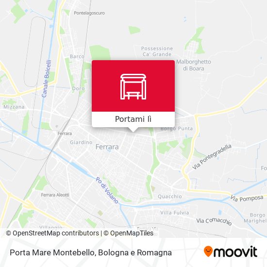 Mappa Porta Mare Montebello