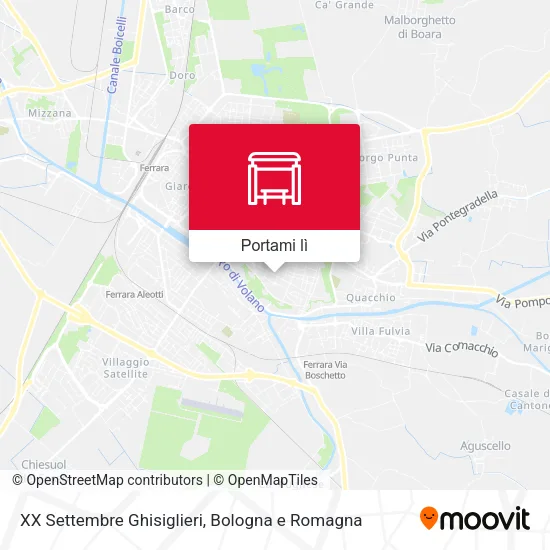 Mappa XX Settembre Ghisiglieri