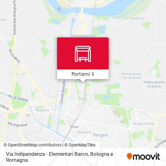 Mappa Via Indipendenza - Elementari Barco