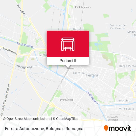 Mappa Ferrara Autostazione