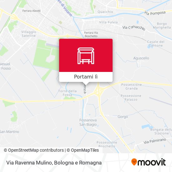 Mappa Via Ravenna Mulino