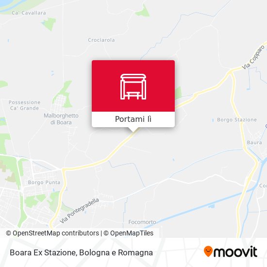 Mappa Boara Ex Stazione