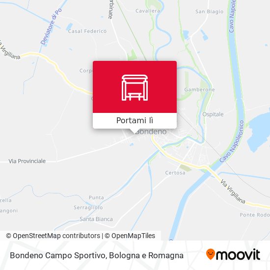 Mappa Bondeno Campo Sportivo