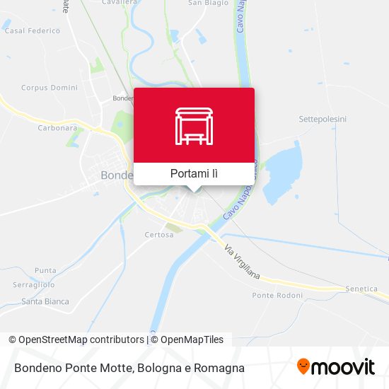 Mappa Bondeno Ponte Motte