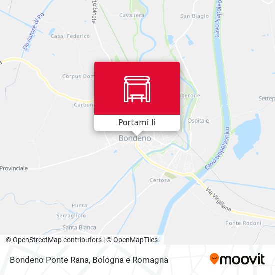 Mappa Bondeno Ponte Rana