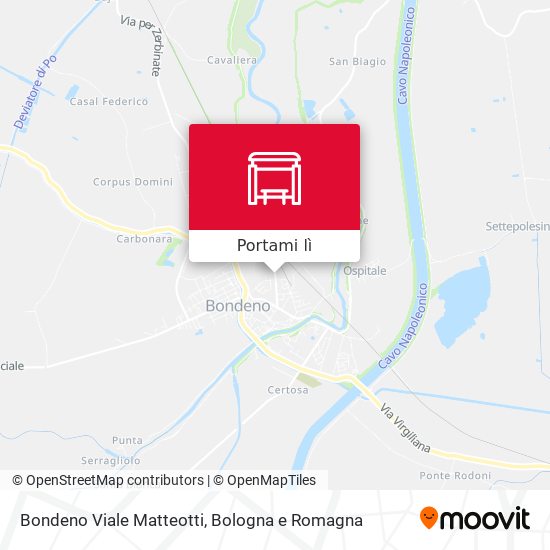 Mappa Bondeno Viale Matteotti