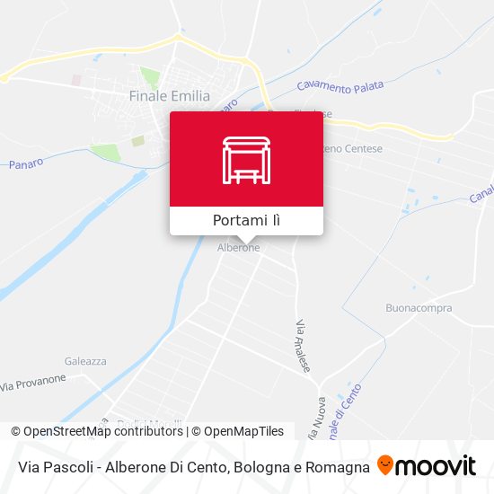 Mappa Via Pascoli - Alberone Di Cento