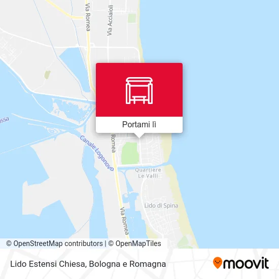 Mappa Lido Estensi Chiesa