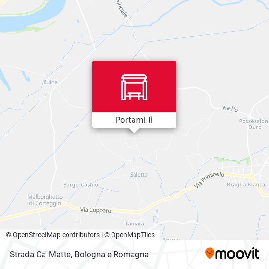 Mappa Strada Ca' Matte