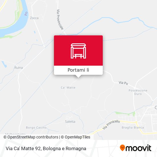 Mappa Via Ca' Matte 92