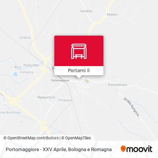 Mappa Portomaggiore - XXV Aprile